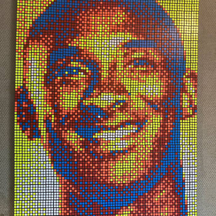 Artista usa cubos mágicos para homenagear  Kobe Bryant